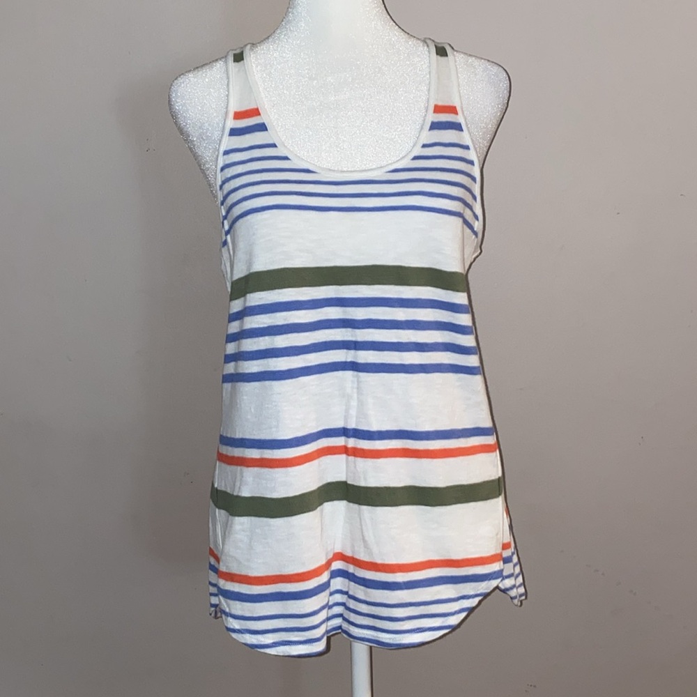 Lou & Grey 100% Cotton Striped Racerback Tank